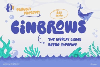 Cinbrows - Liquid Retro Font