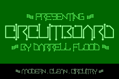 Circuitboard Font