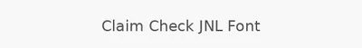 Claim Check JNL Font