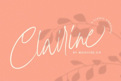 Clairine Signature Font