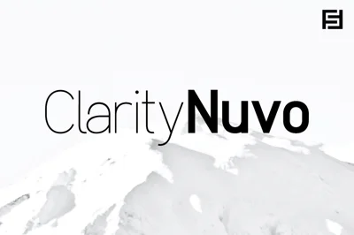 Clarity Nuvo - Clean Modern Typeface