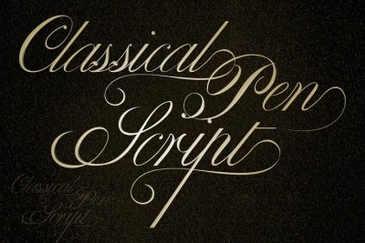 Classical Pen Script Font