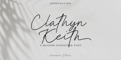 Clathyn Keith Signature Font