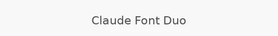 Claude Font Duo