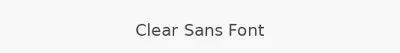 Clear Sans Font