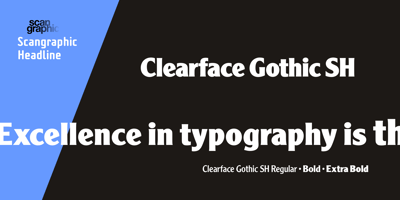 Clearface Gothic SH Free Download
