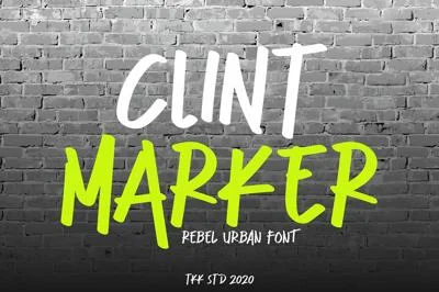 Clint Marker - Graffiti Font