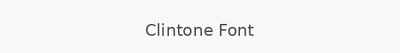 Clintone Font