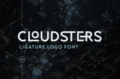 Cloudsters - Ligature Logo Font Free Download