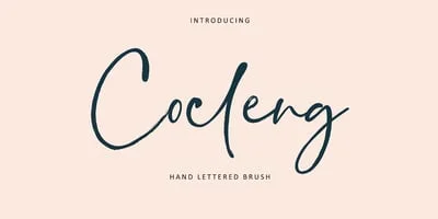 Cocleng Brush Font