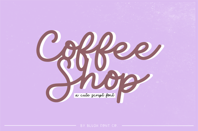 COFFEE SHOP Casual Script Font Free Download