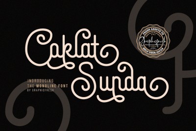 Coklat Sunda - The Monoline Font