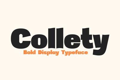 Collety Bold Display Typeface Free Download