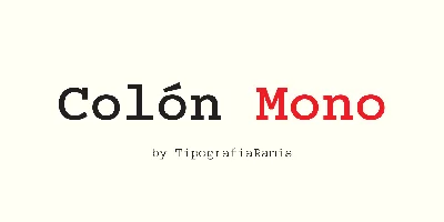 Colon Mono Font