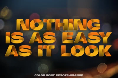 Color fonts ResotE-Fruits