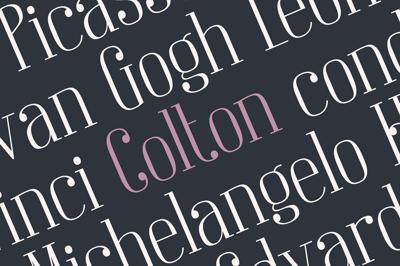 Colton condensed serif font Free Download