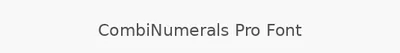CombiNumerals Pro Font
