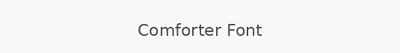 Comforter Font