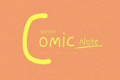 Comic Note a Handwriting Font Free Download