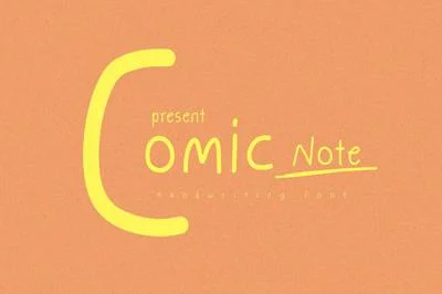Comic Note a Handwriting Font