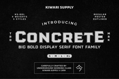 Concrete Font