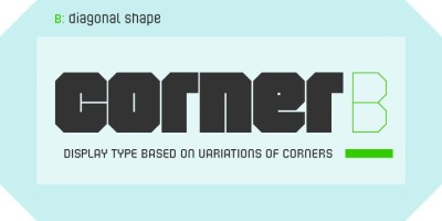 Corner B Font