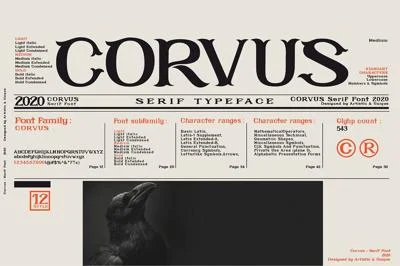 CORVUS Serif font