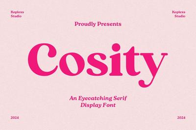 Cosity - Display Serif Font Free Download