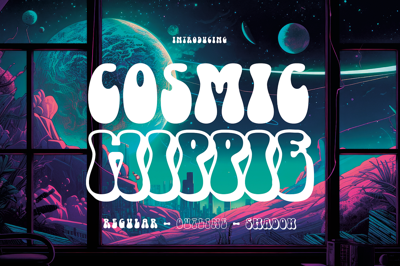 Cosmic Hippie - Groovy Font Free Download