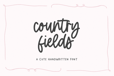 Country Fields | Cute Font Free Download