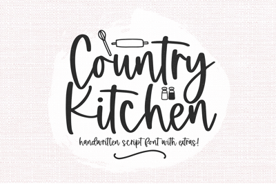 Country Kitchen | Farmhouse Font Free Download