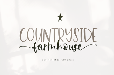 Countryside Farmhouse - Font Duo Free Download