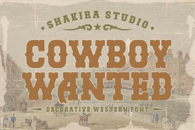 Cowboy Wanted - Western Retro Serif Free Download