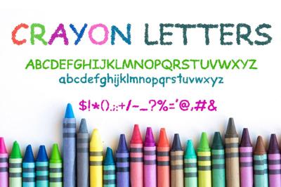 Crayon Letters Font Free Download