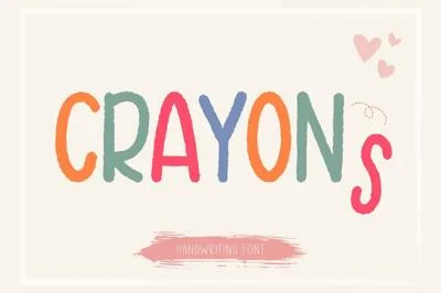 Crayons Font | Handwriting Font