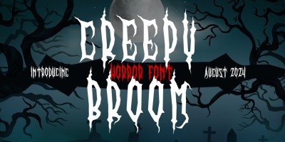 Creepy Broom Font