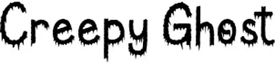 Creepy Ghost Font
