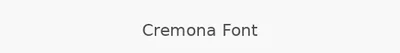Cremona Font