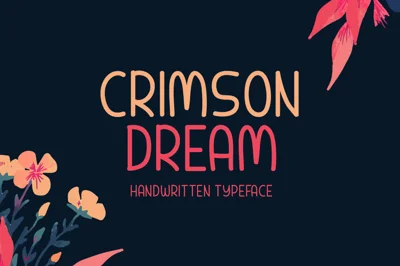 Crimson Dream Typeface