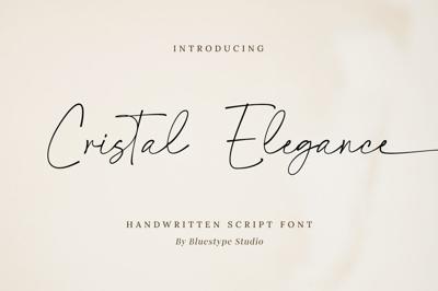 Cristal Elegance - Handwritten Font Free Download