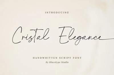 Cristal Elegance - Handwritten Font