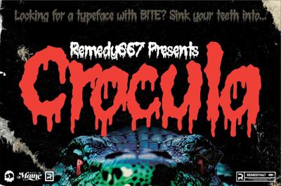 Crocula - Dripping Horror Font Free Download