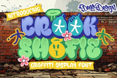 CROOK Shofie Modern Display Graffiti Font