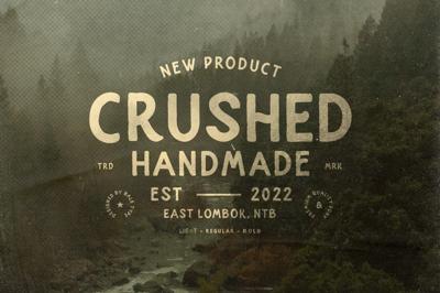 Crushed - Handmade Sans Family Free Download