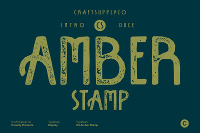 CS Amber Stamp Font