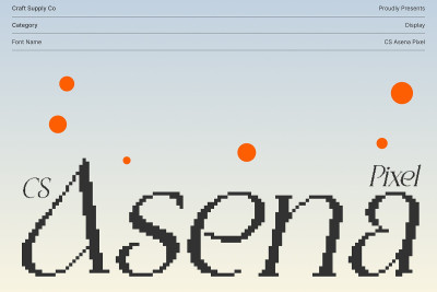 CS Asena Pixel Font
