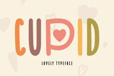 Cupid lovely font | Valentine's Day