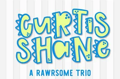 Curtis Shane - A Dinosaur Font