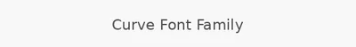 Curve Font Family