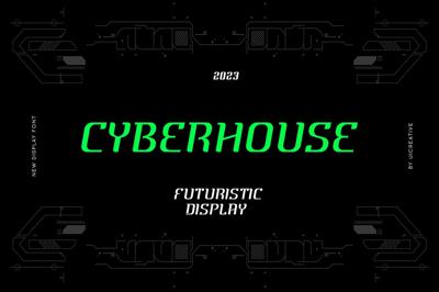 Cyberhouse Futuristic Display Font Free Download